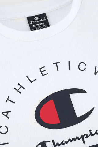 Bela majica brez kapuce Champion Crewneck Sweatshirt