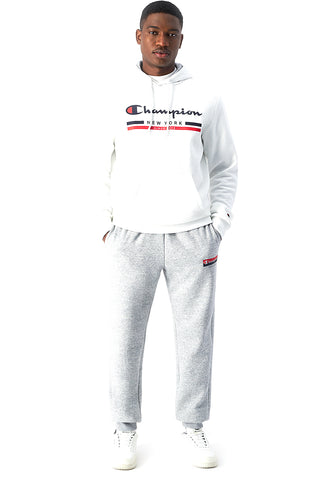 Sive športne hlače iz flisa CHAMPION RIB CUFF PANTS