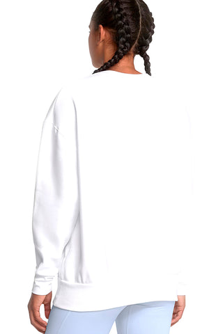 Bela majica z okroglim izrezom brez kapuce Under Armour Essential Fleece