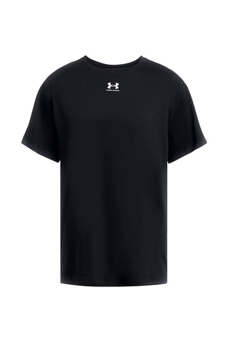 Črna majica z kratkimi rokavi Under Armour Campus Oversize