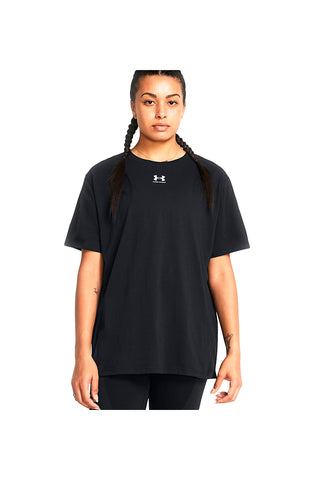 Črna majica z kratkimi rokavi Under Armour Campus Oversize