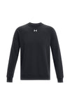 Črna majica z okroglim vratnim izrezom Under Armour Rival Fleece Crew