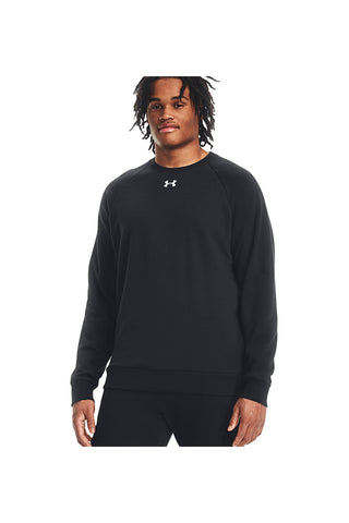 Črna majica z okroglim vratnim izrezom Under Armour Rival Fleece Crew