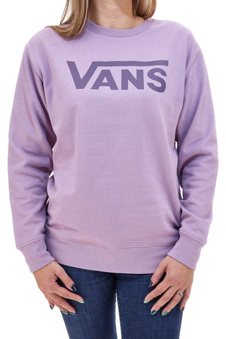 Vans Drop V Logo BFF Crew vijolična majica z okroglim izrezom brez kapuce