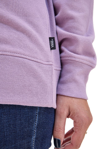 Vans Drop V Logo BFF Crew vijolična majica z okroglim izrezom brez kapuce