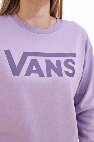 Vans Drop V Logo BFF Crew vijolična majica z okroglim izrezom brez kapuce