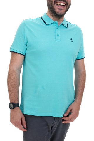 Polo majica s kratkimi rokavi, turkizna, 100 % bombaž, U.S. GOLF CLUB PO2002
