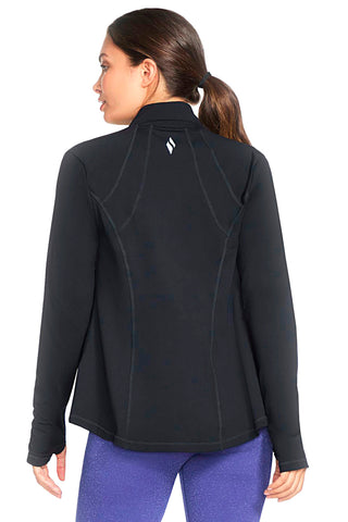 Črna majica z zadrgo SHECKERS GO WALK Jacket
