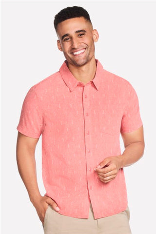 Skechers The GO WALK Air Printed Short Sleeve Shirt Mattone
