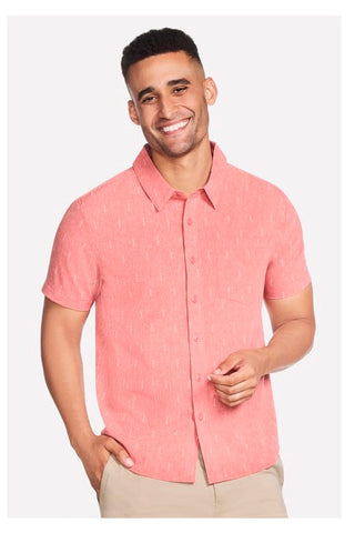 Skechers The GO WALK Air Printed Short Sleeve Shirt Mattone