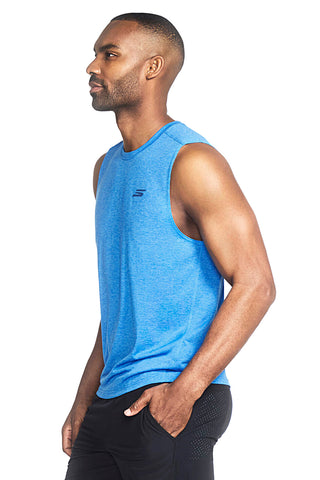 Turquoise Sleeveless Tank Top Skechers GO DRI Charge Muscle Tank