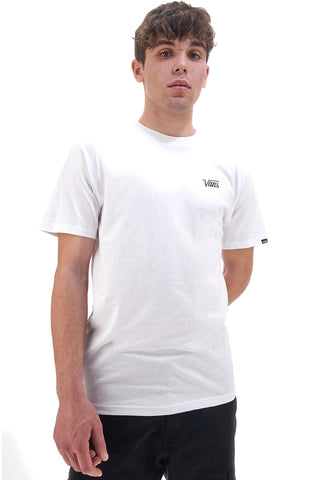 Bela majica z kratkimi rokavi Vans Script Tee-B