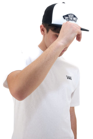 Bela majica z kratkimi rokavi Vans Script Tee-B
