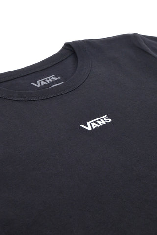 Črna bombažna majica z minimalističnim logotipom Vans Basic Mini SS