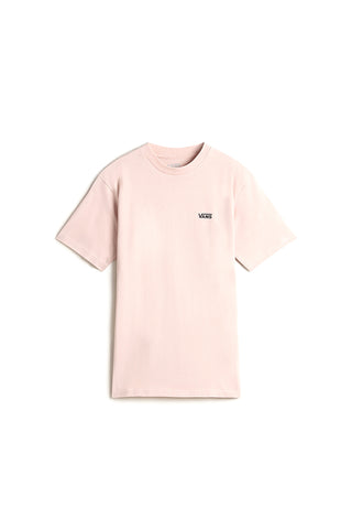 Rosa majica z okroglim izrezom Vans Left Chest Logo Tee