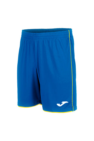 Modre nogavice z rumeno obrobo za nogomet JOMA LIGA