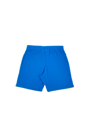 Modre nogavice z rumeno obrobo za nogomet JOMA LIGA