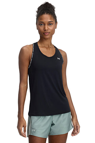 Črna majica z ramenskimi trakovi UNDER ARMOUR TECH KNOCKOUT TANK