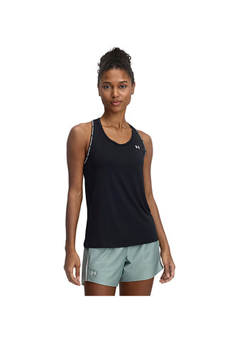 Črna majica z ramenskimi trakovi UNDER ARMOUR TECH KNOCKOUT TANK
