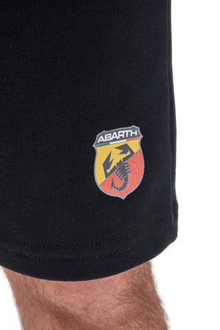Črne bombažne hlače z vrvico ABARTH AH24SS005