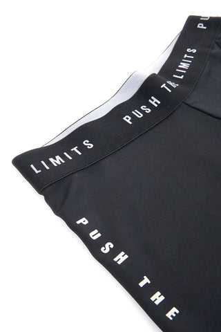 Črne kolesarske hlače NO LIMITS LALG002W24