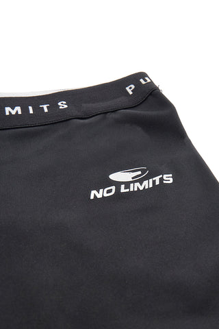 Črne kolesarske hlače NO LIMITS LALG002W24