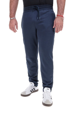 Modre bombažne jogger hlače Sevenoaks NBY820