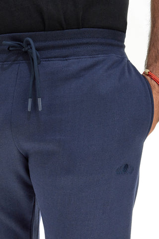 Modre bombažne jogger hlače Sevenoaks NBY820