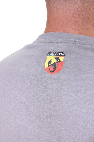 Siva bombažna majica z logotipom Abarth AH025TE