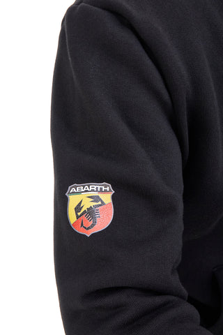 Črna kapuco iz bombažnega flisa Abarth AH001ZP