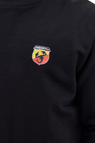 Črna majica z logotipom Abarth 03F na sprednji strani