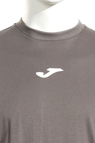 Siva bombažna majica z gumiranim logotipom Joma Step short sleeve