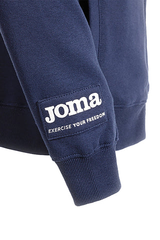 Modra majica z zadrgo in velikim logotipom na sprednji strani Joma Urban Street Full Zip Sweatshirt