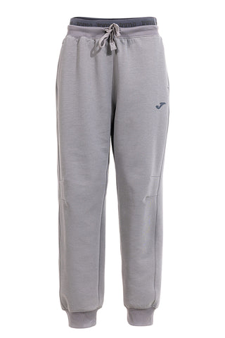 Sive jogger hlače z elastičnim pasom in silikonskim logotipom JOMA Step Long Pants