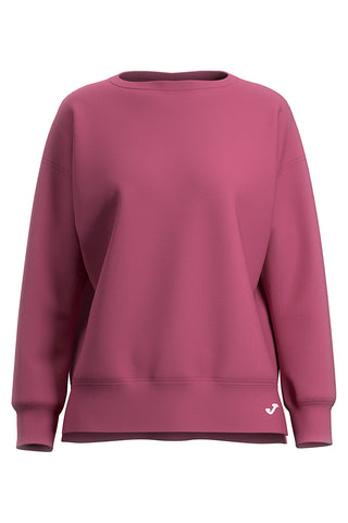 Felpa rosa crop con maniche raglan e stampa gommata Joma Breath Sweatshirt