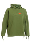 Zelena majica z nastavljivimi vrvicami in reliefnim logotipom Joma Step Hoodie