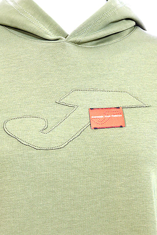 Zelena majica z nastavljivimi vrvicami in reliefnim logotipom Joma Step Hoodie
