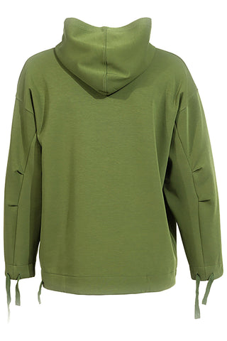 Zelena majica z nastavljivimi vrvicami in reliefnim logotipom Joma Step Hoodie