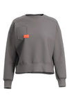 Siva majica z žepom na sprednji strani in tehničnimi podrobnostmi Joma Step Sweatshirt Gray