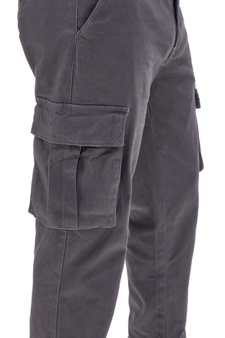 Sive hlače cargo regular fit z velikimi žepi No limits MAPW001W24