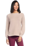 Felpa beige con maniche raglan e orlo stondato Skechers SKECHLUXE Elevate Crewneck