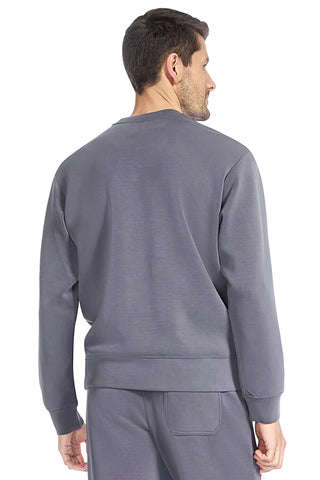 Siva majica z okroglim izrezom in natisnjenim logotipom Skechers SKECHCLOUD Elevate Crew