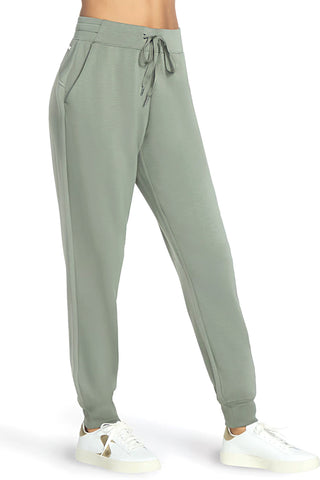 Hlače jogger v barvi sivke iz tkanine skechweave elevate Skechers PT149