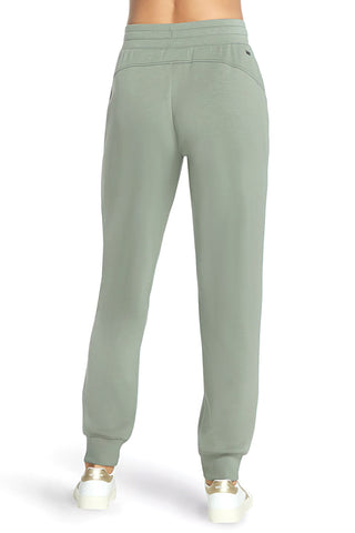 Hlače jogger v barvi sivke iz tkanine skechweave elevate Skechers PT149