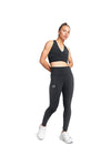 Črne legice iz tehničnega bombaža z visokim pasom Under Armour RIVAL LEGGING