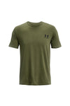 Zelena lahka majica iz mešanice bombaža, ki se hitro suši Under Armour M Sportstyle LC SS