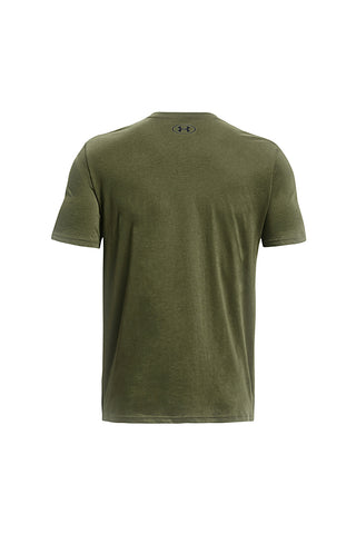 Zelena lahka majica iz mešanice bombaža, ki se hitro suši Under Armour M Sportstyle LC SS
