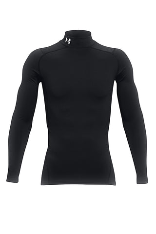 Črna toplotna majica z visokim ovratnikom Under Armour ColdGear Compression ARMOUR COMP MOCK