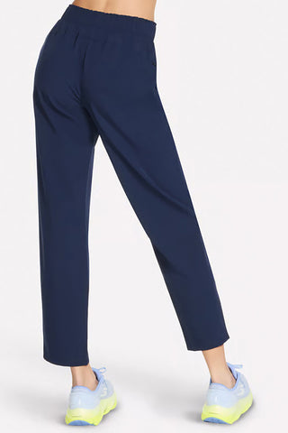 Modre hlače z vrvico Skechers Slip-ins GO WALK Uptown Pant