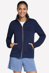 Modra jakna z zadrgo Skechers GO WALK Everywhere Jacket